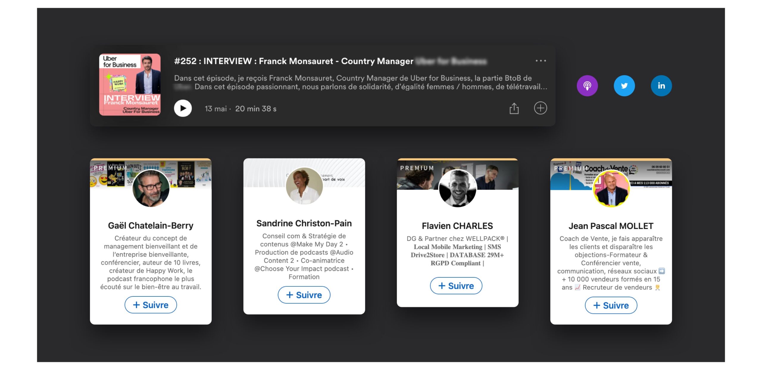 Influenceurs - Uber for Business